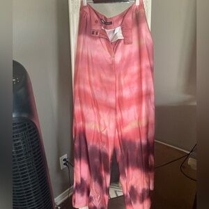 Zara satin flare pants